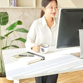 롱코 듀얼플러스 라운딩 2step 모션 스탠딩 책상