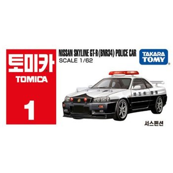 토미카 01 닛산 스카이라인 GT-R 경찰차 다이캐스트 미니카