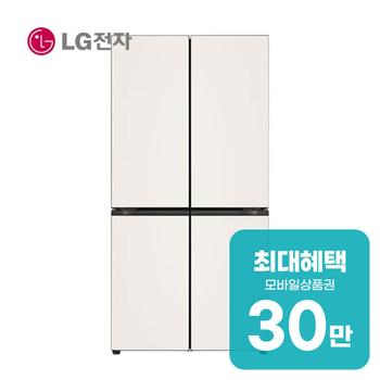 LG 디오스 AI 오브제컬렉션 매직스페이스 냉장고 871L M876GBB231 렌탈 60개월 월 109100원