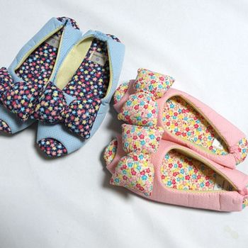 JJ.techshoes 통통 리본 덧신 유치원 거실화