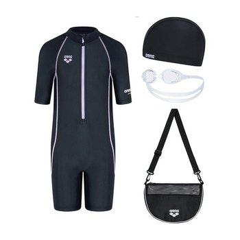 아레나 여아동 3부 반전신 수영복 수경세트 N763196