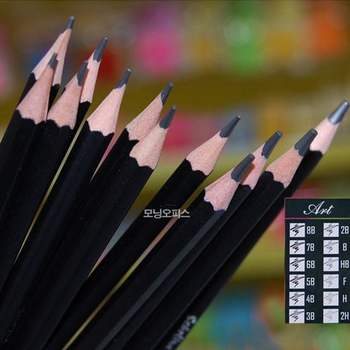 (티티) 스케치용 미술연필세트 12본 세트 (2H~8B) 틴케이스 스케치연필