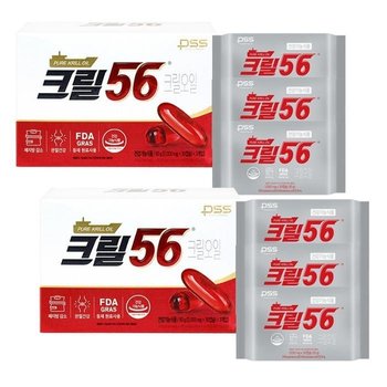 펄세스 크릴오일 크릴56 1000mgX30캡슐X6개