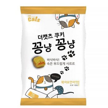 (3개묶음)더캣츠 쿠키 꽁냥꽁냥 100g - 북어&연어맛