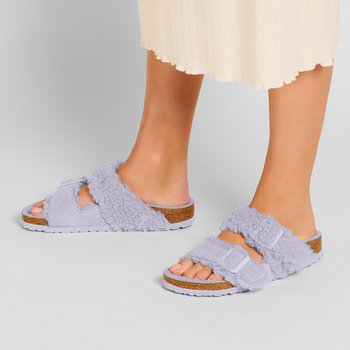 [해외] 버켄스탁 아리조나 테디 스프라이트 털 슬리퍼 퍼플 포그 1025447/1025497