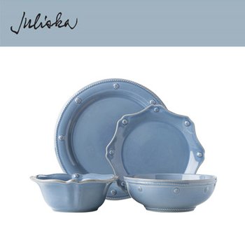 [해외] 줄리스카 베리앤뜨레드 Berry and Thread 4pc Setting - Chambray (2set / 8pc)
