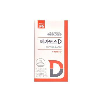 고려은단 메가도스D 비타민D3 4000IU 200mg 120정/mjc (S46779390)