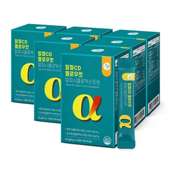 올바른 알파CD 옐로우컷 알파시클로덱스트린 14포 6박스 (총 84포)