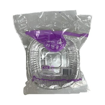 삼아 알루미늄 은박냄비 한강 라면용기 5P