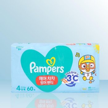 [팸퍼스] 팸퍼스 2024 에어차차 썸머팬티 4단계 60매 x1팩 / iuy