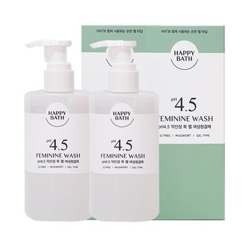 해피바스 PH4.5 약산성 쑥 여성청결제 300ml x2