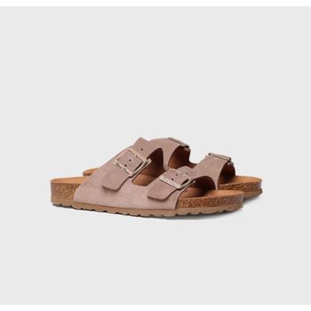 [해외] [TONIPONS - GHANA QT] 토니폰즈 스웨이드 버클 스트랩 뮬 샌들 슬리퍼 TAUPE 토프