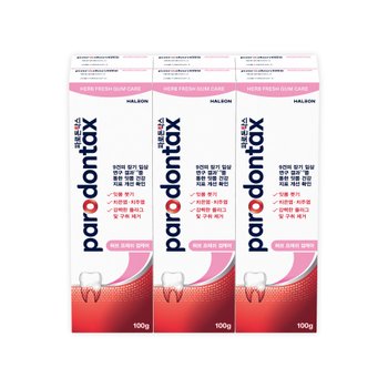 [트레이더스]파로돈탁스 허브프레쉬 검케어치약 100g x 6입