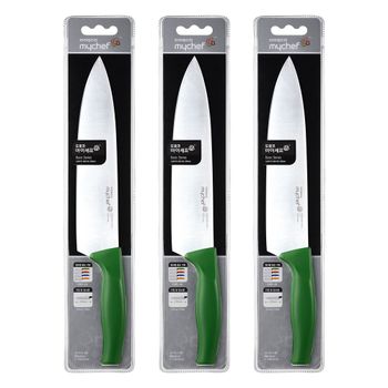 도루코 마이셰프 뉴베이직 셰프식도 그린 220mm X 3개 가정용칼 도루코주방칼 주방칼 식도