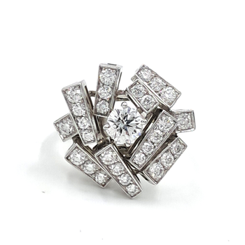 [구구스]중고명품 쇼메 다이아 르 프랑 프리송 반지 9 (NO 10309119)