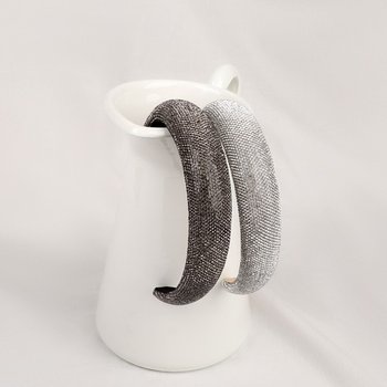 시후주얼리 샤이니 스팽글 볼륨 헤어밴드 HA891Hb 포인트머리띠 스팽글 블링 헤어끈