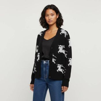 버버리 브리타니 여성 올오버 실크 가디건 8070327 152614397