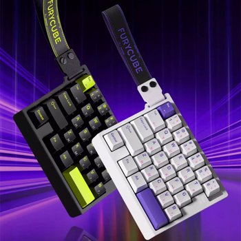 [해외] FURYCUBE M30HE 자석축 키보드 한손 게이밍용 30배열 8KHz RGB