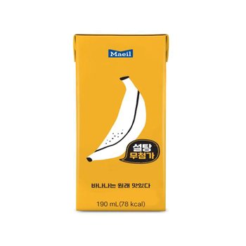 매일 바나나는 원래 맛있다 190ml x 6개