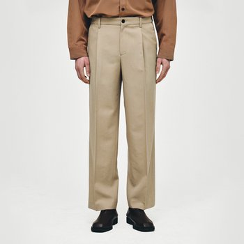 [신세계백화점]컬렉션 원턱 세미와이드 팬츠 카멜 BI2PT266CA