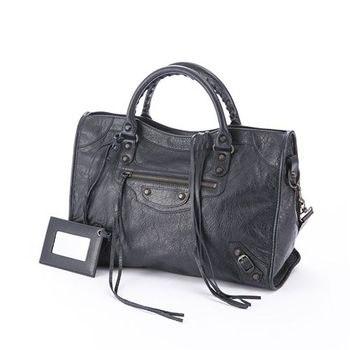 발렌시아가 모터 시티백 스몰 그레이실버 토트백 114971741