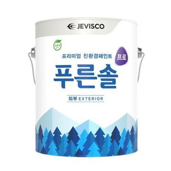 강남제비스코건축용 수성페인트 1EA 푸른솔 프로/외부 철황색(무광) 4L