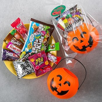 푸짐 호박 바구니  1입 사탕 캔디 답례품 단체선물 할로윈 구디백 어린이집 유치원