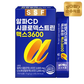 순수식품 알파CD 알파시클로덱스트린 식이섬유 1박스 14포