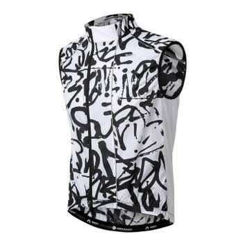 MCN 방풍방수 라이딩 자전거 바람막이 조끼 질렛 그라피티