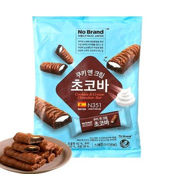 노브랜드 쿠키앤크림 초코바 240g