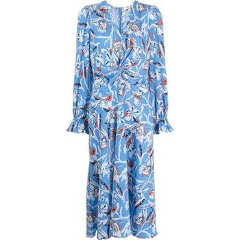 25 FW 다이앤본퍼스텐버그 아나바 플로럴 프린트 개더 드레스 DVFDL4Q02