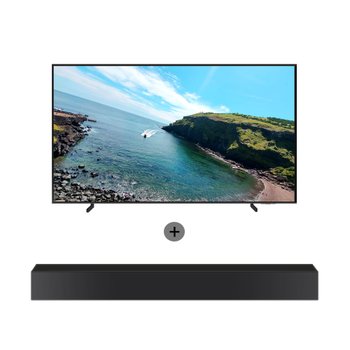 [으뜸효율가전] 삼성 AI QLED TV 189cm KQ75QF7AAFXKR 벽걸이형+사운드바(HW-C400)