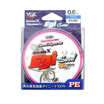 요쯔아미 에기소울 PE합사(120m)/두족류 전용합사/무니오징어 에깅합사/화이트 칼라