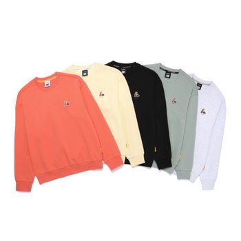 N251USW940 동물 와펜 세미 오버핏 맨투맨 5종택 1