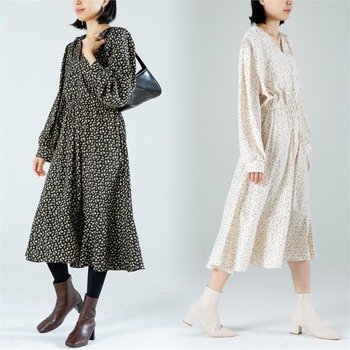 위쉬몰 CM 플로랄패턴랩원피스(K765H301) 빅사이즈 (9466621A)