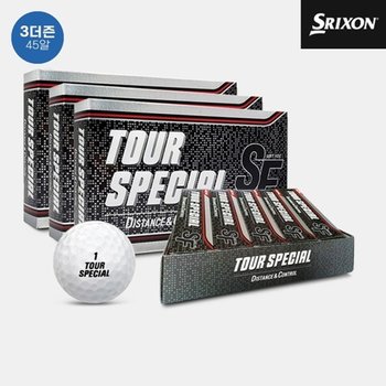 3더즌 45알 스릭슨 골프공 SF TOUR 2피스 화이트 스페셜투어 유러피...