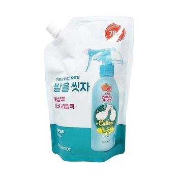 온더바디 코튼풋 발을씻자 풋샴푸 자몽민트향 500ml(리필) 발냄새케어 1개 Ss (52326943)