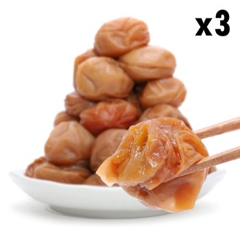 [해외] 미루도 키슈 미나미 첨가물 프리 우메보시 1KG 저염 3팩