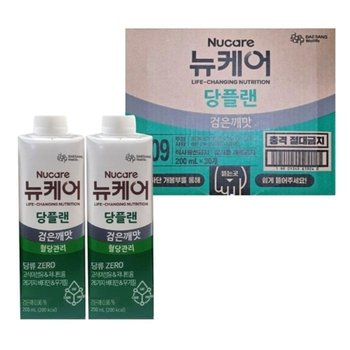 뉴케어 당플랜 검은깨맛 200ml 30팩 식이조절 어르신 노인 병문안 환자식 식사대용