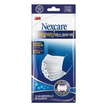 3M 넥스케어 비말차단 마스크 (화이트/성인용/5입)