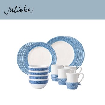 [해외] 줄리스카 르 빠니에 Le Panier 16pc Setting - Delft Blue (1set / 16pc)