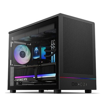 겜디아스 ATHENA M4M 미니타워 케이스 블랙 한미마이크로닉스