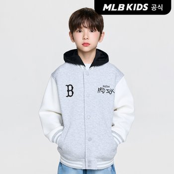 (공식)26SS 스트릿 바시티 피케 후드 점퍼 BOS (L.Melange Grey) 7AJPB0361-43MGL