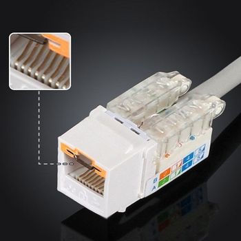인터넷 668ZBZ05 보안 키스톤잭 CAT5E UTP 기밀 해킹 유출 방지