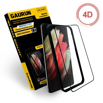 제이티앤디 가우런 갤럭시 S21울트라 4D프라임 커브드 풀커버 강화유리 (엣지점착) 전면1매 (가이드툴포함)(P0000DSB)