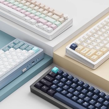 [해외] XINMENG M66 알루미늄 기계식 키보드 Gasket구조 PC보강판 PBT키캡 Type-C 유선버전