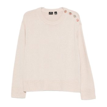 [해외배송] 피에스바이폴스미스 베이지 버튼 장식 숄더 라운드 넥 스웨터 W2R595N T3133005