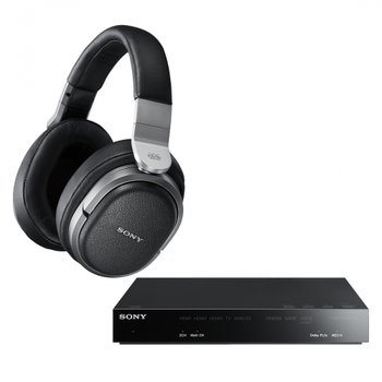 [해외] 9.1ch MDR-HW700DS 소니 무선 디지털 서라운드 헤드폰 시스템 밀폐형 블랙