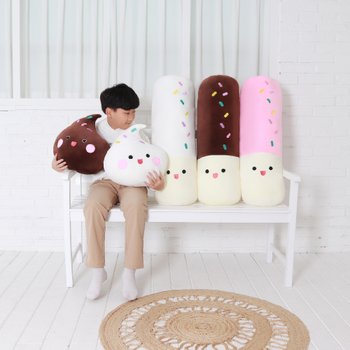 [11월11일][빼빼로데이 인기선물]부드러운 모찌 빼빼 스틱 바디필로우 쿠션&모찌 머랭쿠키 인형