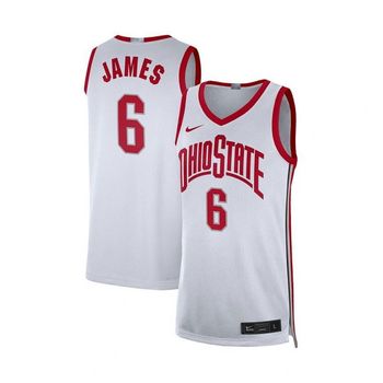 [해외] 나이키 맨즈 LeBron James 화이트 Ohio State Buckeyes 리미티드 바스켓볼 농구화 저지 - 160679